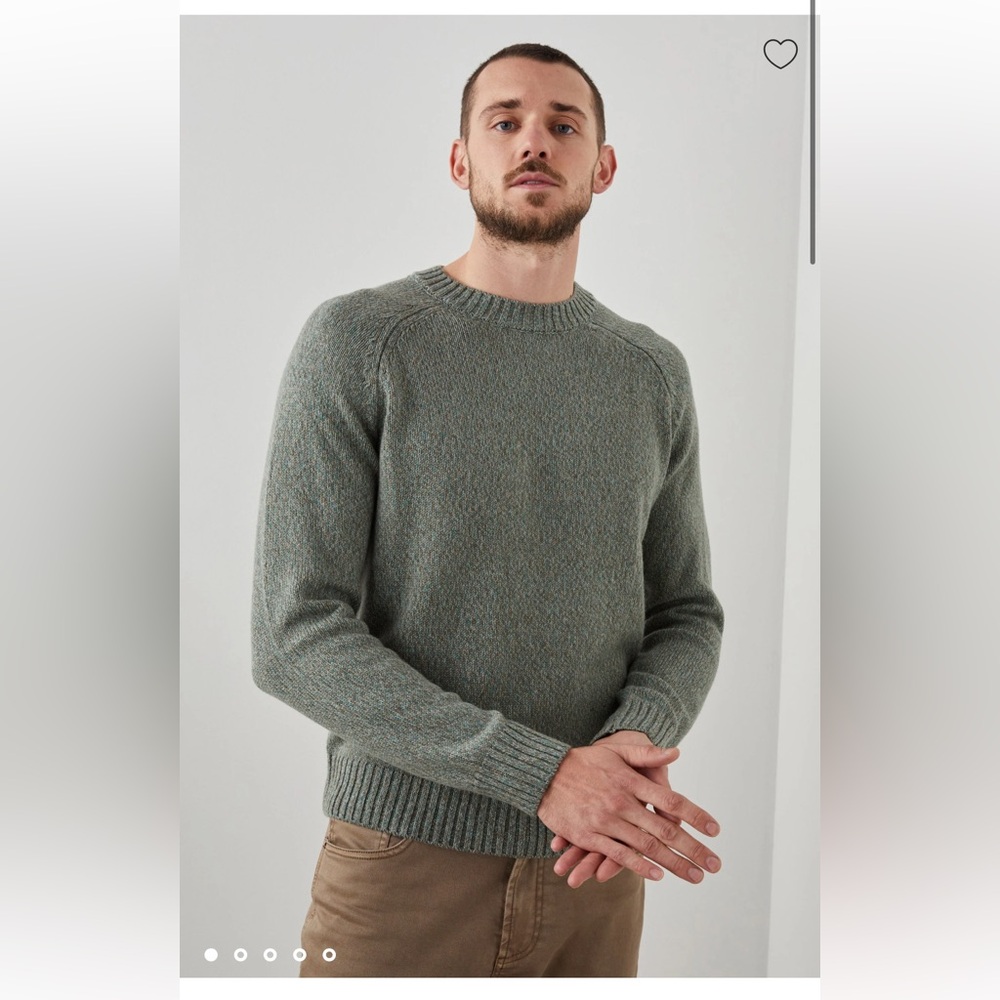 RAILS Donovan Crewneck Cotton Blend Heather Country Sweater Oregano EUC Small